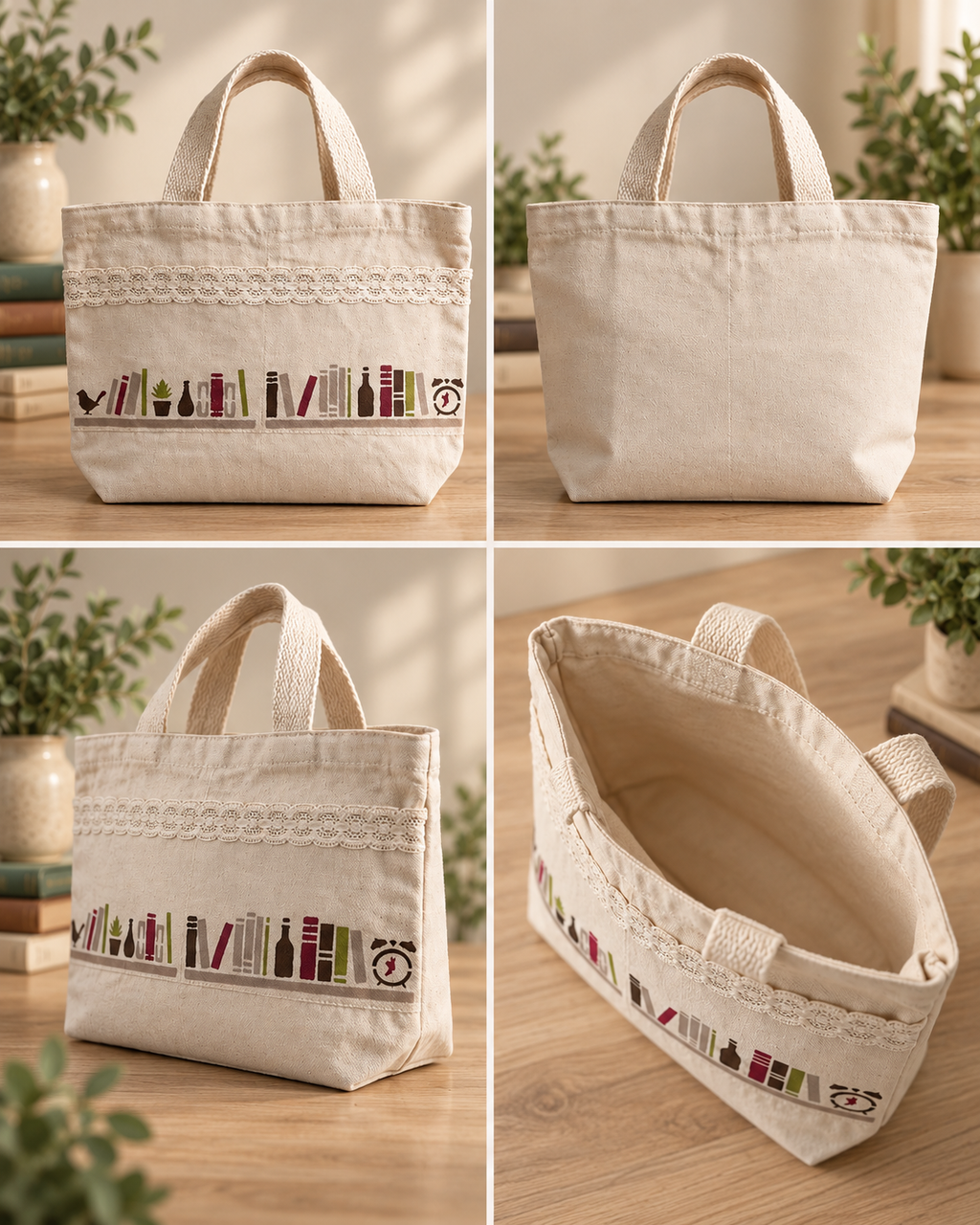 The Quiet Shelf Tote — Natural