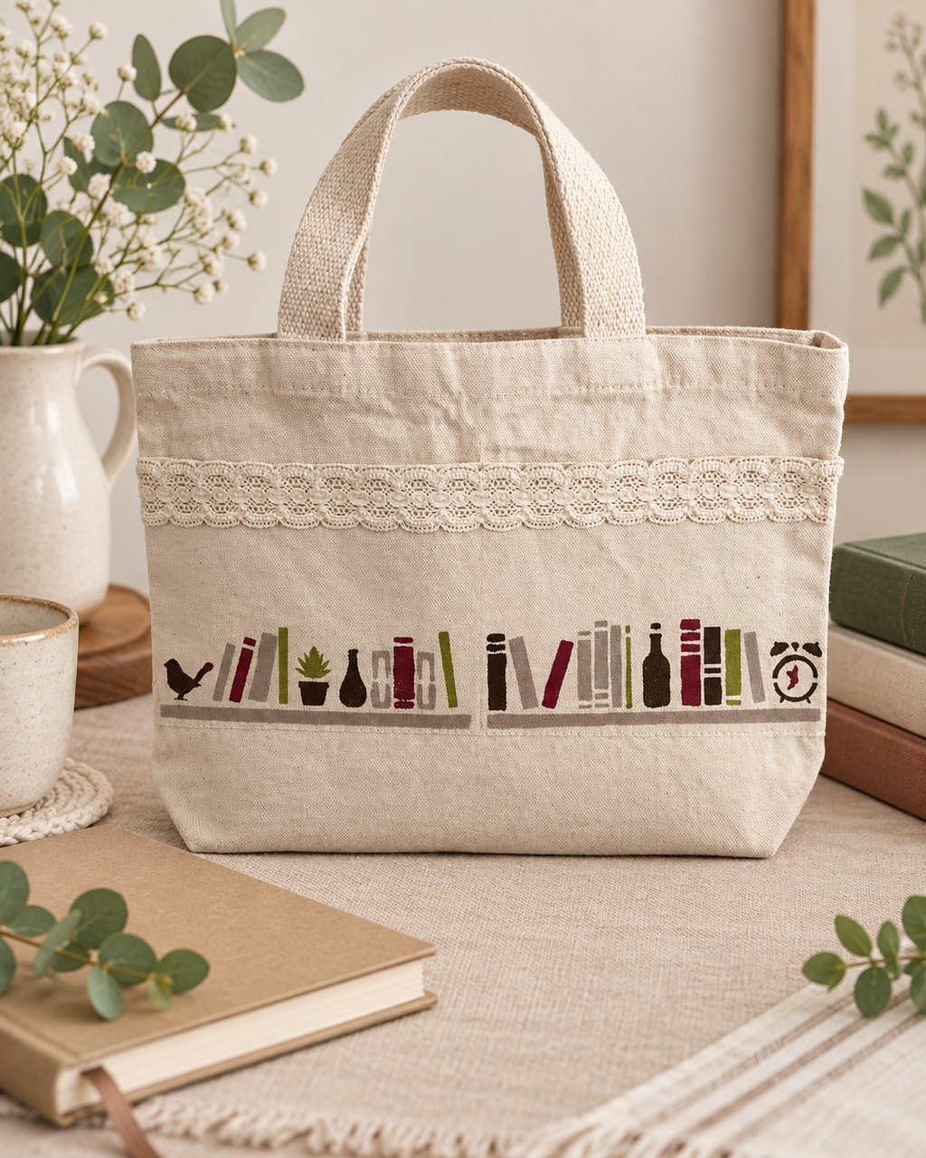 The Quiet Shelf Tote — Natural
