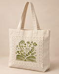 Pages in Bloom Tote — Natural