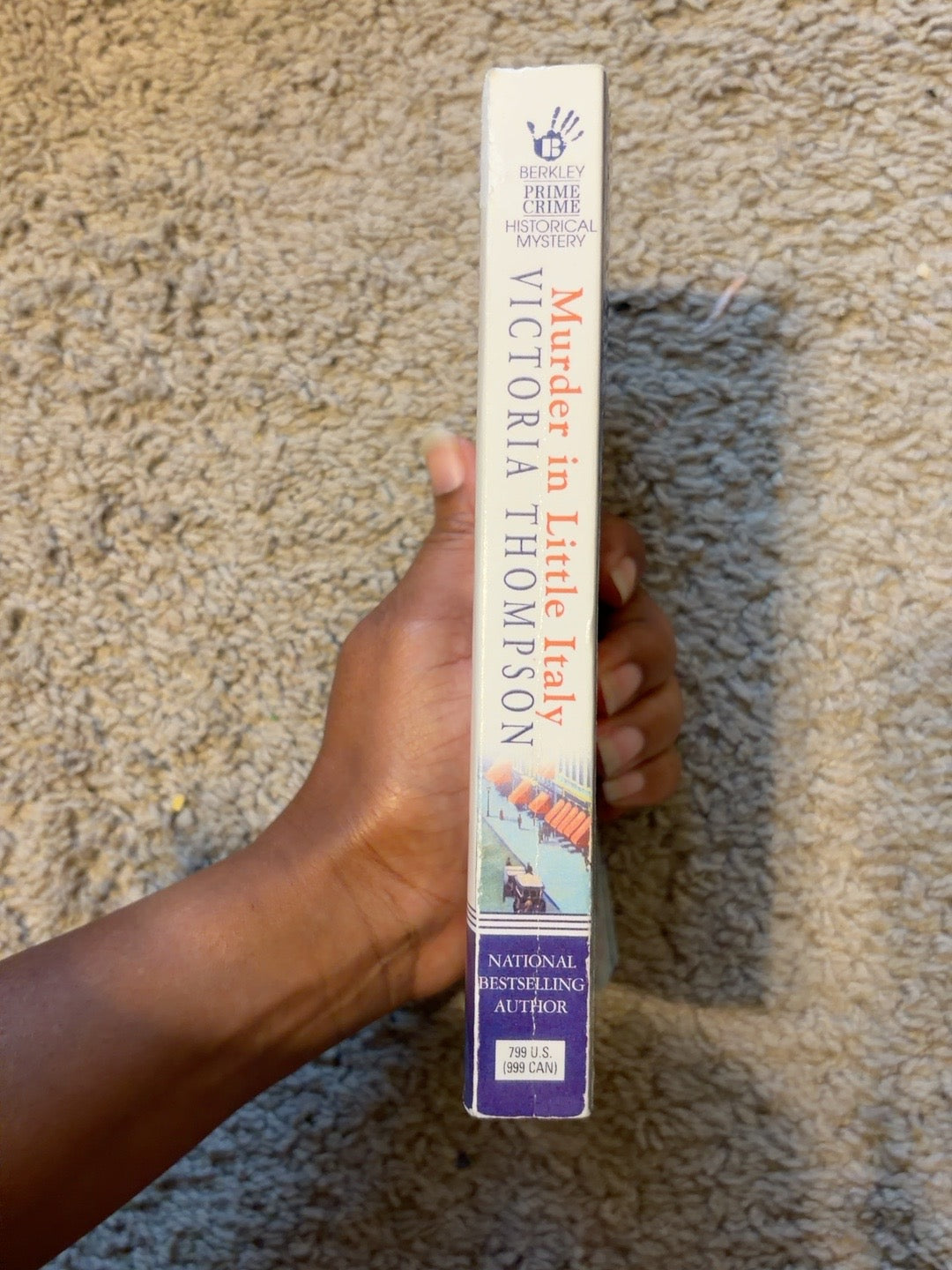 Murder in Little Italy by Victoria Thompson — actual used copy, condition detail