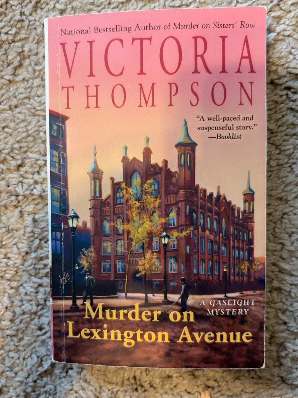 Murder on Lexington Avenue by Victoria Thompson — actual used copy, front cover