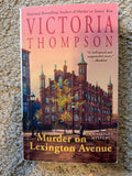 Murder on Lexington Avenue by Victoria Thompson — actual used copy, front cover
