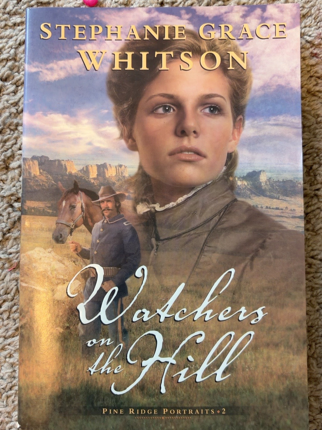 Watchers on the Hill by Stephanie Grace Whitson — actual used copy, front cover