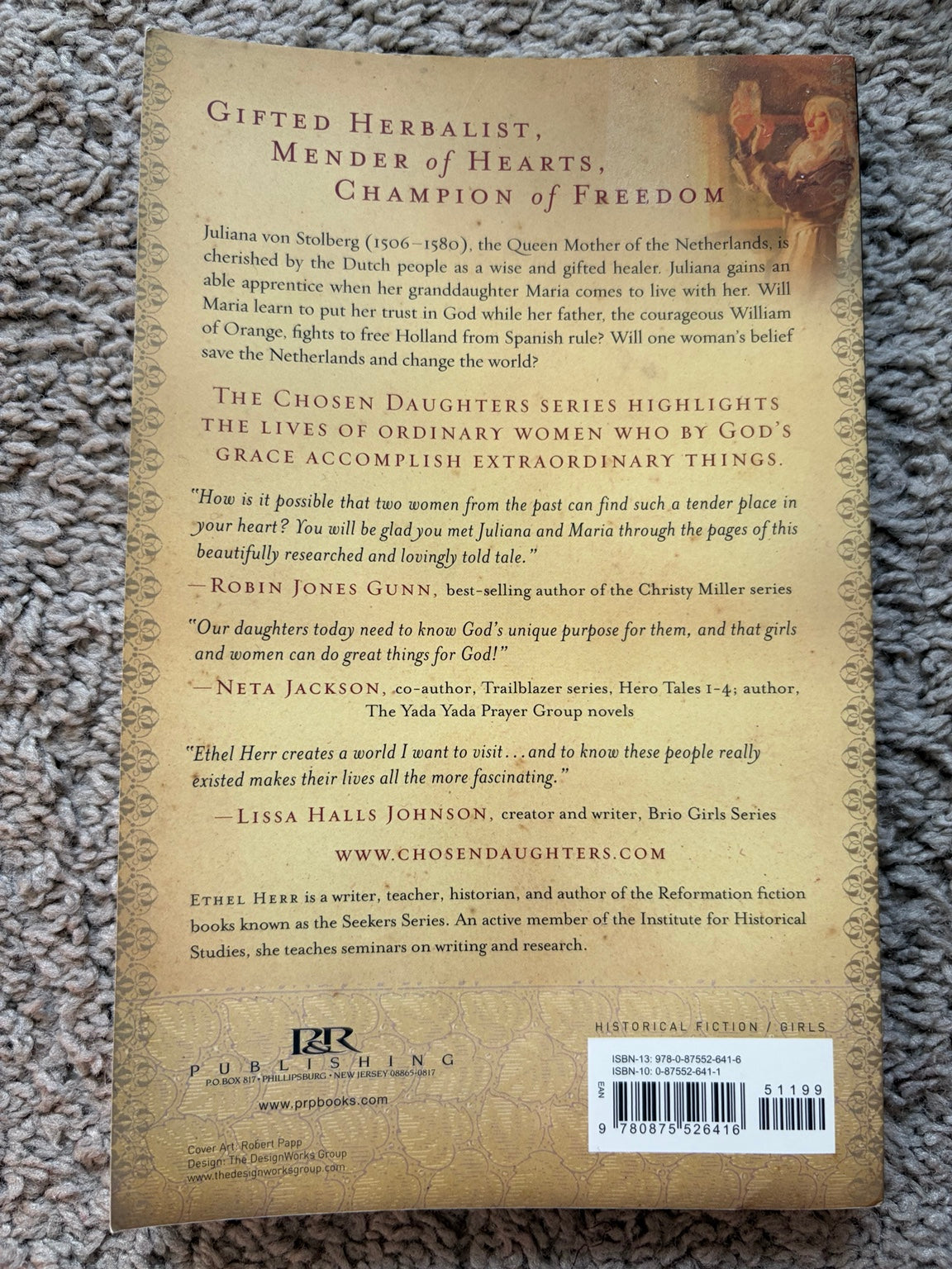Dr. Oma by Ethel Herr — actual used copy, back cover