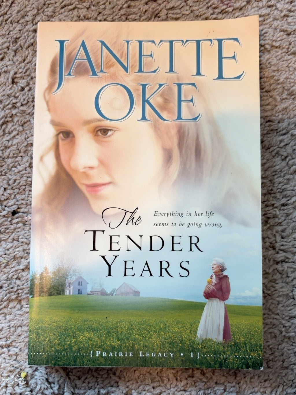 The Tender Years by Janette Oke — actual used copy, front cover