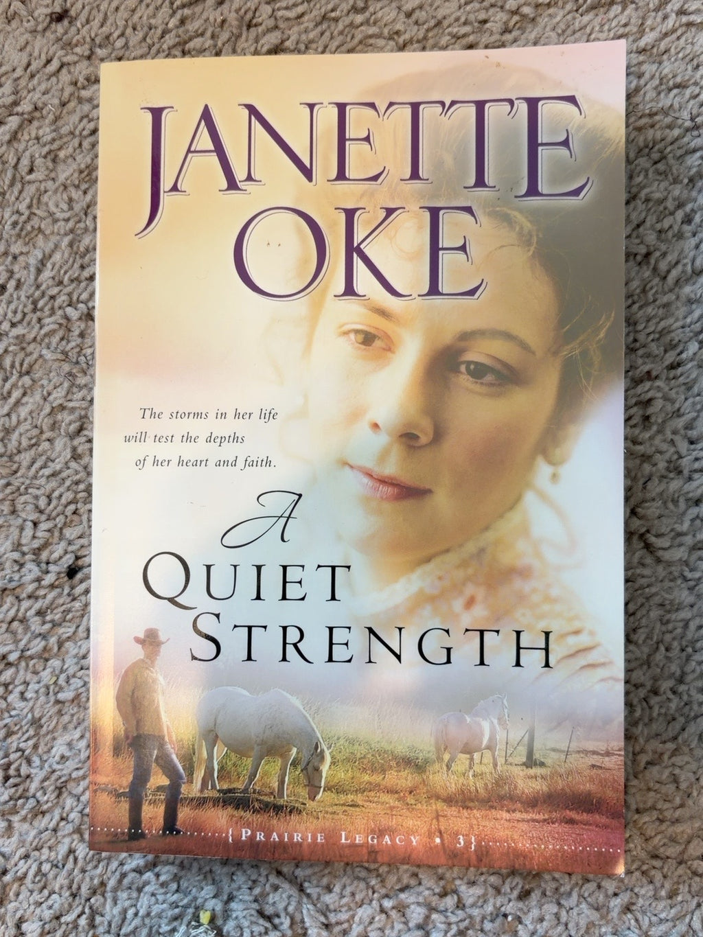 A Quiet Strength by Janette Oke — actual used copy, front cover