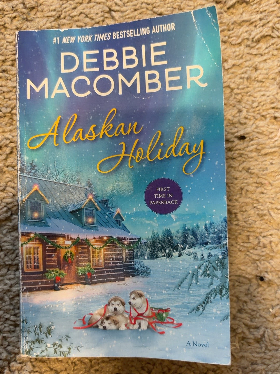 Alaskan Holiday by Debbie Macomber — actual used copy, front cover