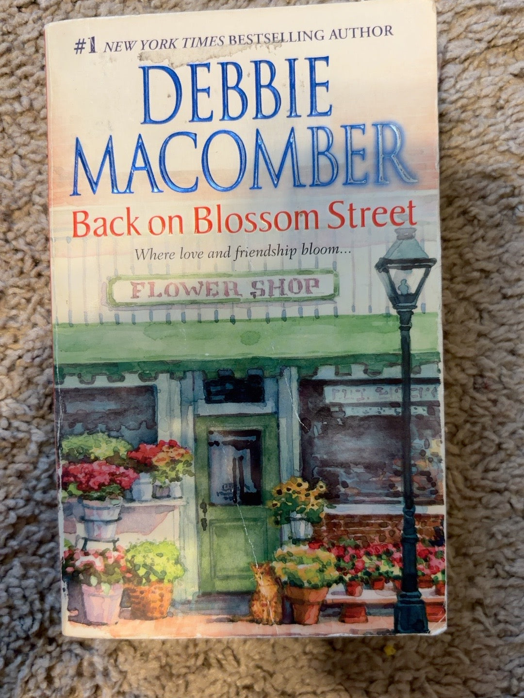 Back on Blossom Street by Debbie Macomber — actual used copy, front cover