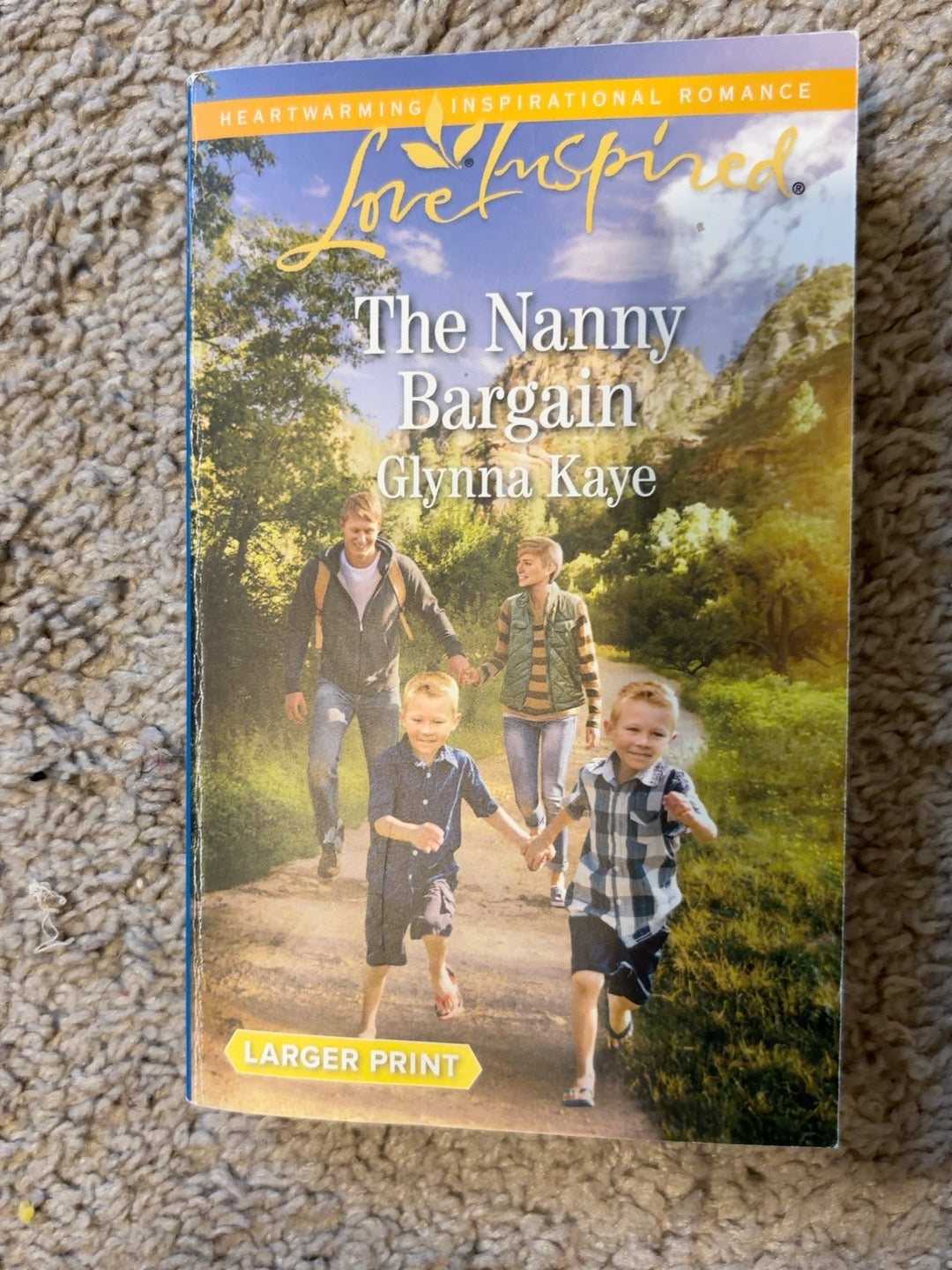 The Nanny Bargain by Glynna Kaye — actual used copy, front cover