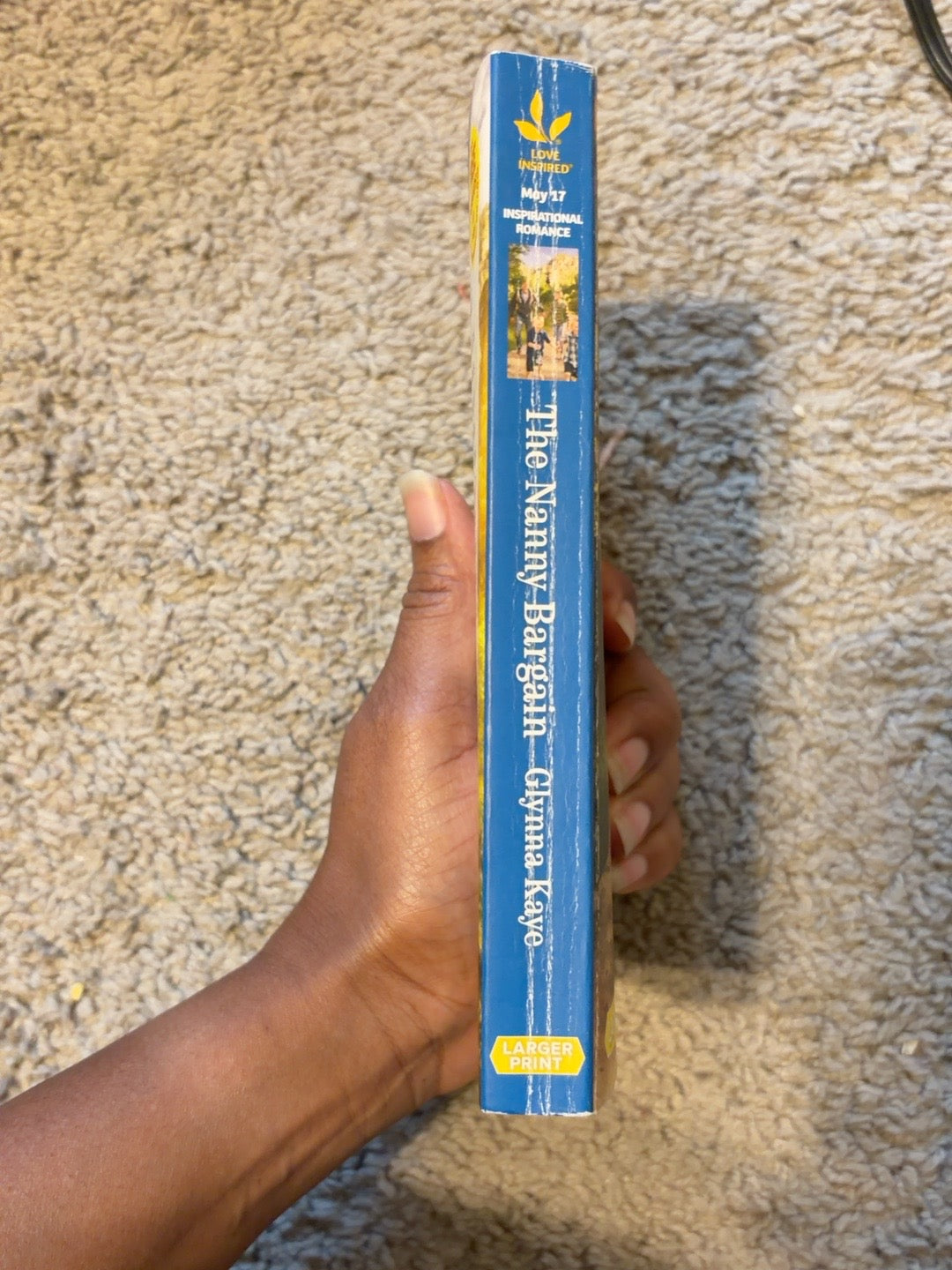The Nanny Bargain by Glynna Kaye — actual used copy, condition detail
