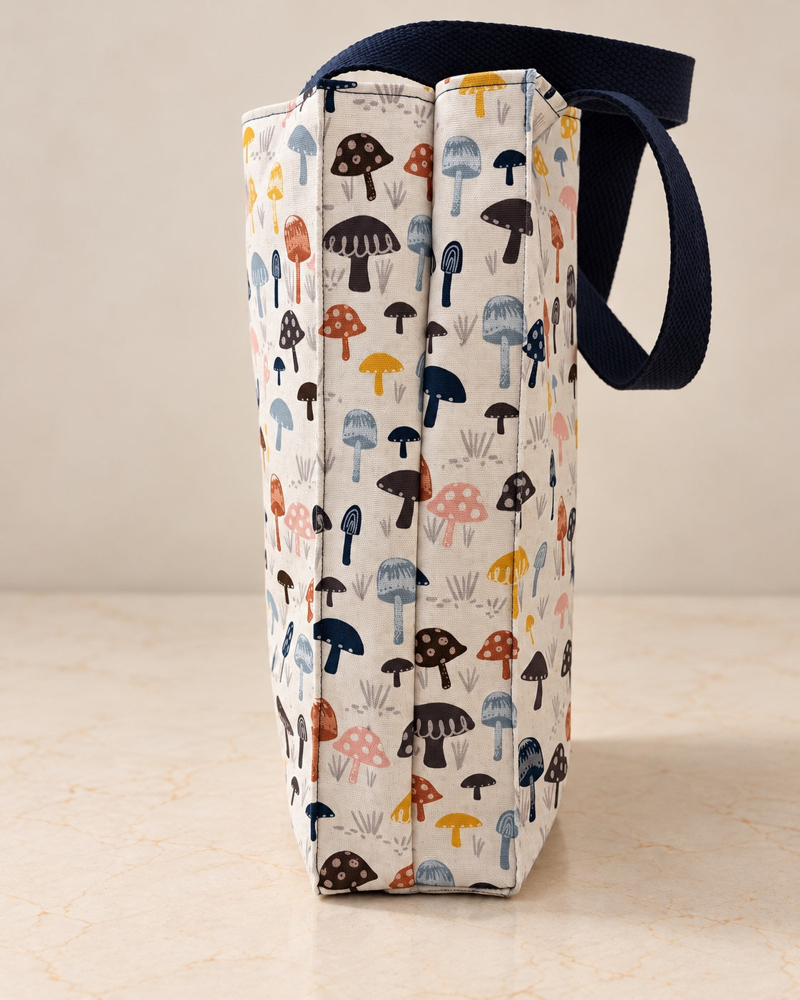 Mushroom Patch Market Tote, side view