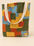 Patchwork Sunflower Market Tote, front view